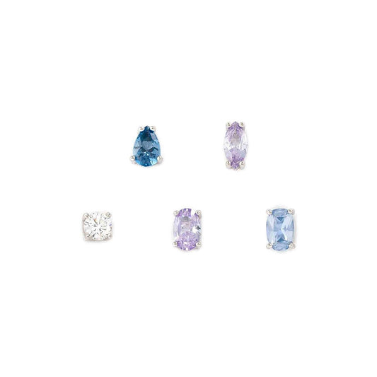 Set di Orecchini Nomination Colour Wave argento e zirconi MISURA UNICA