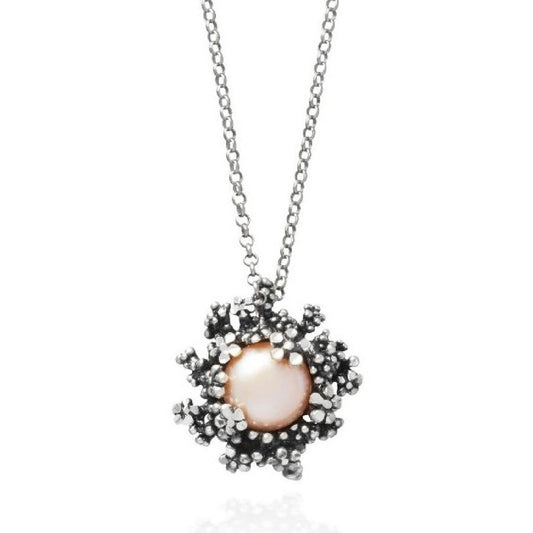 Collana donna Giovanni Raspini Mini Blossom in argento con perla e fiori 11937-1