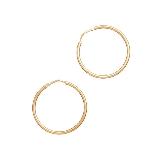 Orecchini cerchio grande donna Giovanni Raspini Essential in argento dorato 11957-1