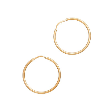 Orecchini cerchio grande donna Giovanni Raspini Essential in argento dorato 11957-1