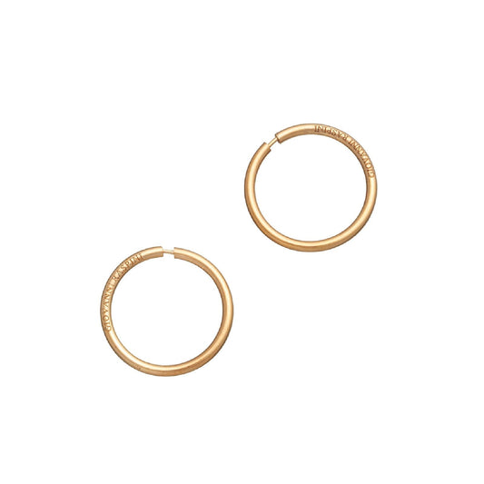 Orecchini cerchio piccolo donna Giovanni Raspini Invisibili in argento dorato 11961-1