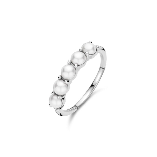 Anello donna TI SENTO Milano in argento con 5 perle 12322PW-1