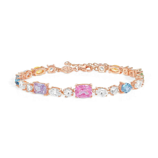 Bracciale donna Nomination Colour Wave in argento rosé e zirconi colorati 149825-011-1