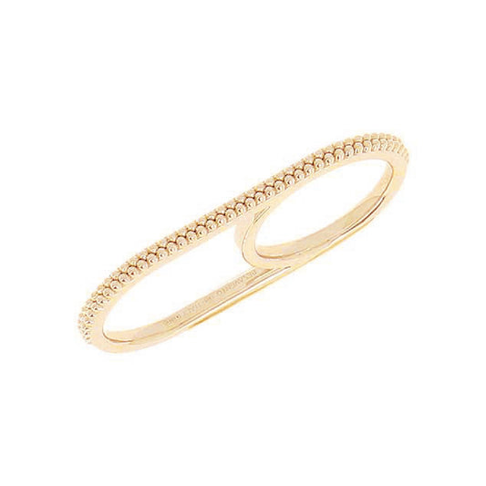 Anello doppio dito da donna Pesavento Pixel argento oro 14