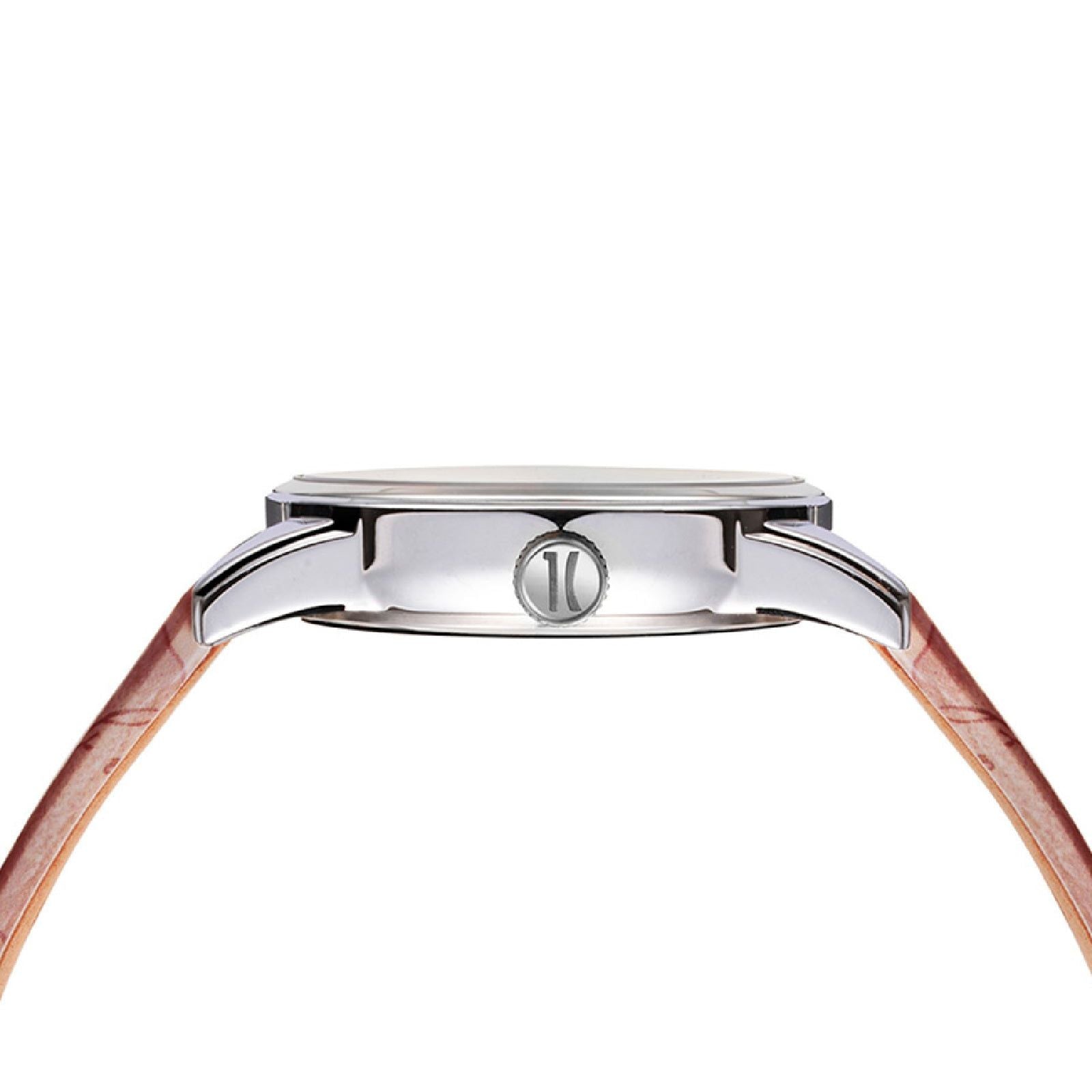 Orologio donna Alviero Martini 1ª Classe Nizza acciaio e pelle marrone 30mm 1691009-3