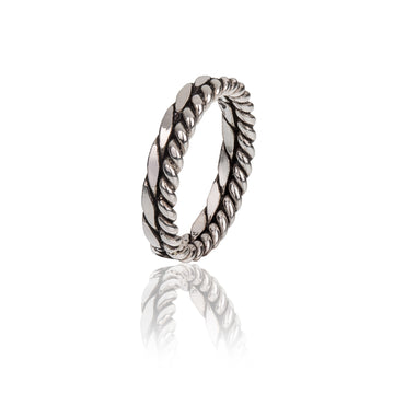 Anello da uomo della collezione Giacomo Burroni argento 925 19