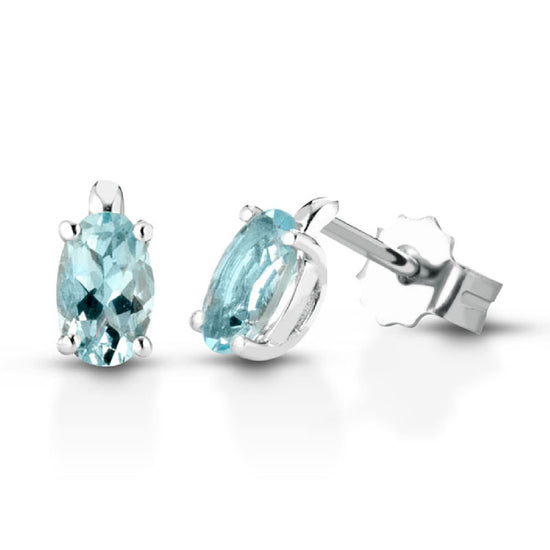 Orecchini PG Gioielli in oro 18kt con acquamarina 0,86ct MISURA UNICA