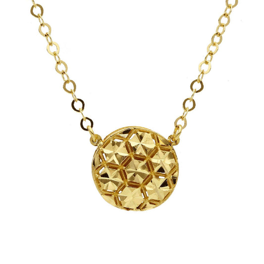 Collana donna JOY Gioielli in oro giallo con ciondolo tondo 217088-1