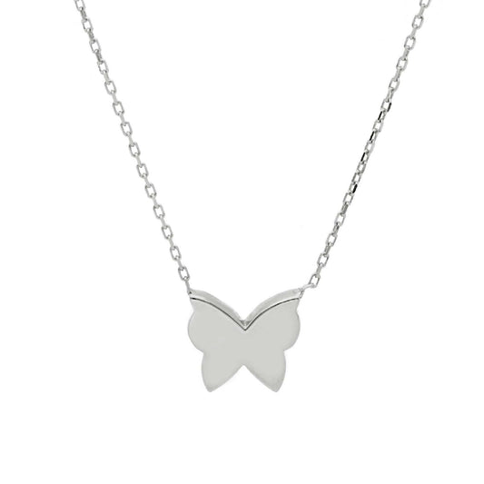 Collana donna JOY Gioielli in oro bianco con farfalla 225301-1