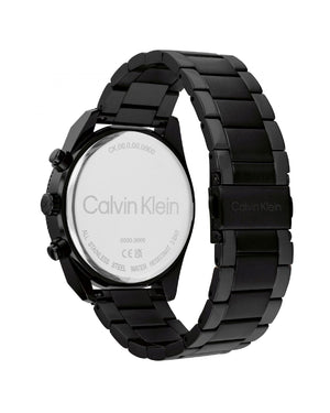 Orologio multifunzione Calvin Klein Architectural Impact da uomo con cassa di 44mm e bracciale in acciaio pvd nero 1687480