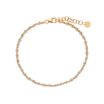 Bracciale donna JOY Gioielli in oro rosé e bianco con sfere 256174-1