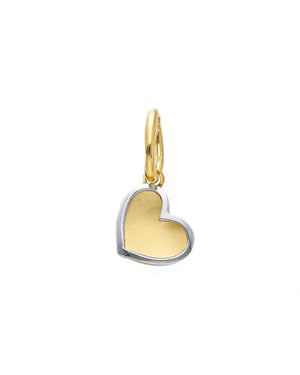 Ciondolo da donna della collezione JOY Gioielli Oro in oro giallo e bianco 18kt a foma di cuore 260711