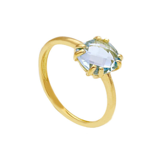 Anello solitario donna JOY Gioielli Oro oro giallo con topazio azzurro 263139-1