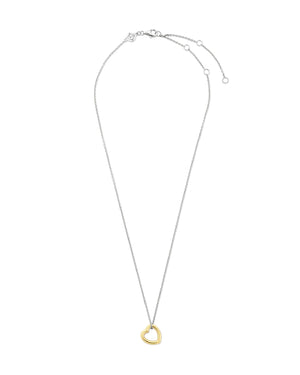Collana girocollo da donna della collezione TI SENTO Milano in argento 925 dorato con ciondolo a cuore 34022SY/42