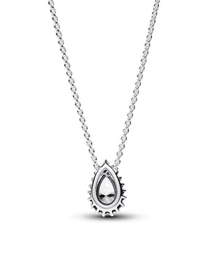 Collana con pendente Pandora Timeless da donna in Argento Sterling 925 con zirconi sul ciondolo taglio goccia 392832C01-45