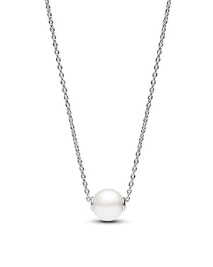 Collana girocollo da donna Pandora Timeless in argento sterling 925 con perla d'acqua dolce 393167C01-45