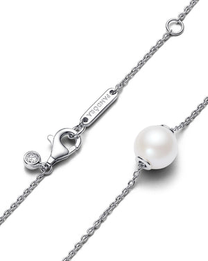 Collana girocollo da donna Pandora Timeless in argento sterling 925 con perla d'acqua dolce 393167C01-45