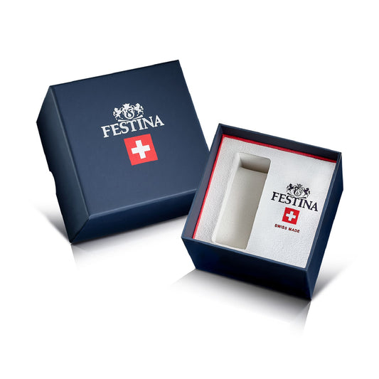 Orologio Festina in acciaio con quadrante rosa e datario MISURA UNICA