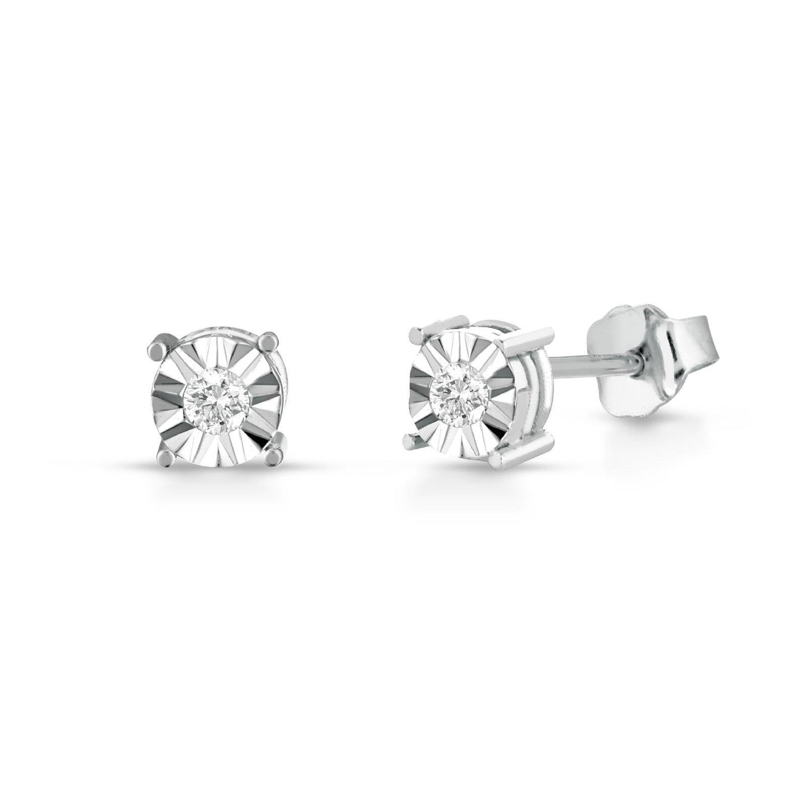 Orecchini PG Gioielli oro 18kt con diamante 0,08ct G VS