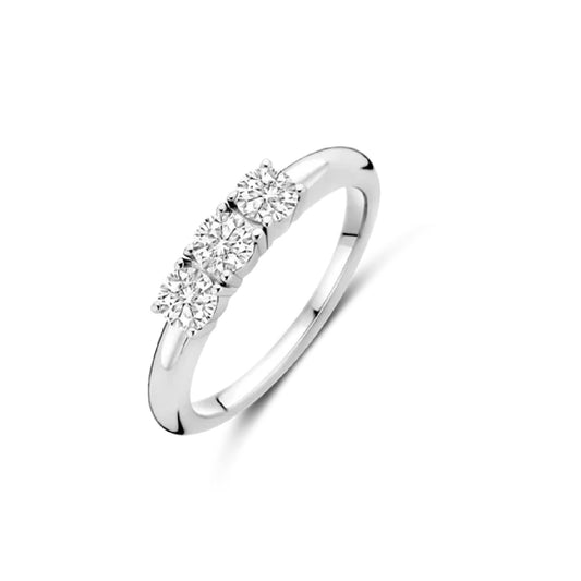 Anello trilogy da donna TI SENTO Milano in argento e zirconi 12