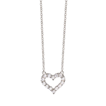 girocollo donna mabina happy love in argento con cuore di zirconi bianchi 553681
