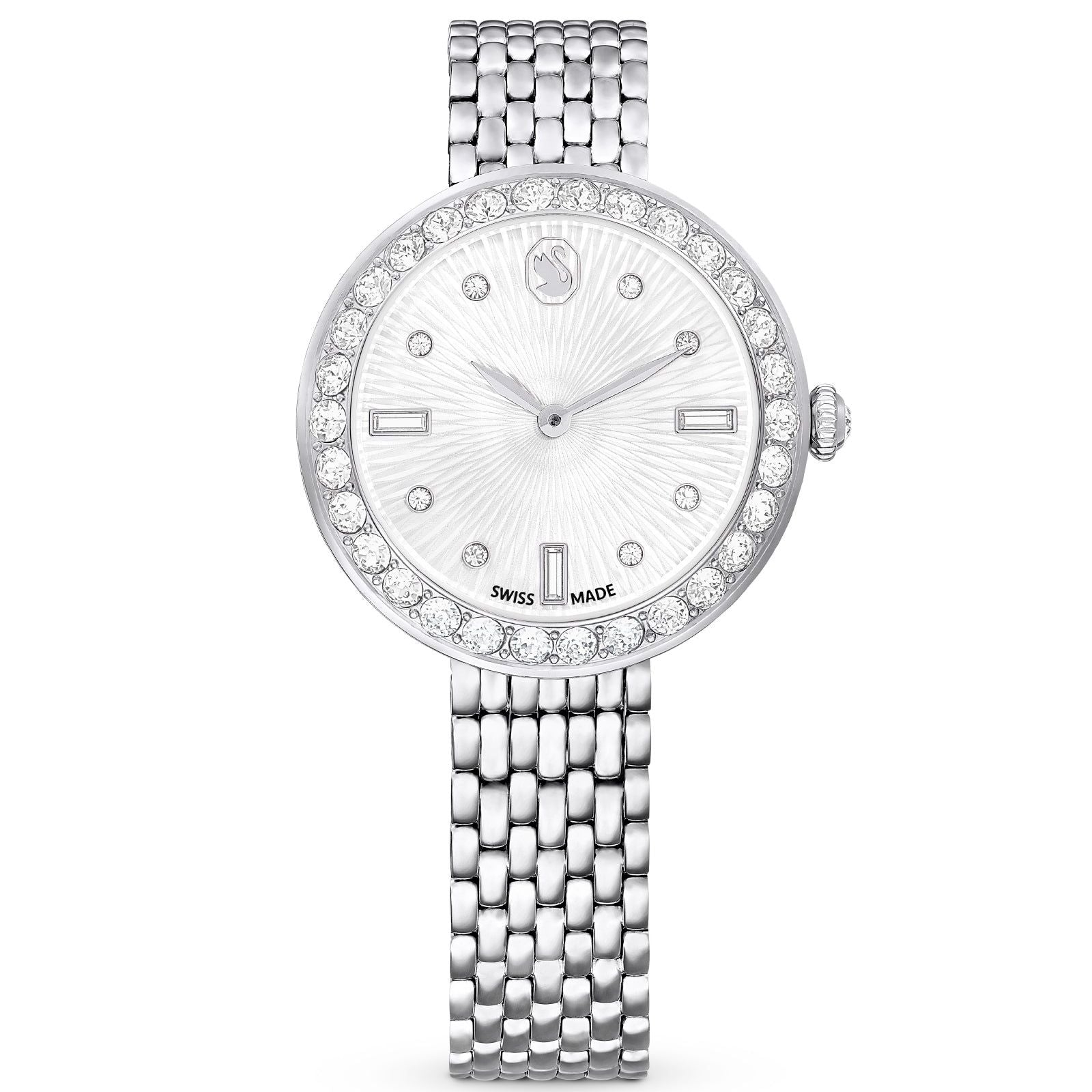Orologio donna Swarovski Certa in acciaio con cristalli 30 mm 5673022-1