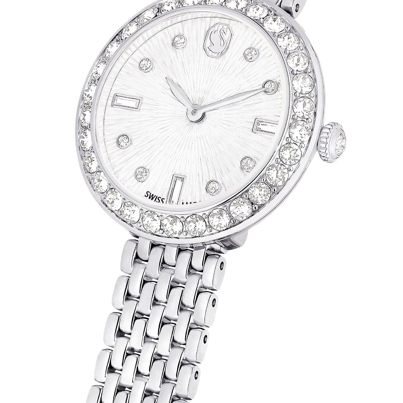 Orologio donna Swarovski Certa in acciaio con cristalli 30 mm 5673022-5