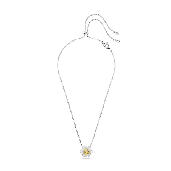 Collana donna Swarovski Idyllia argento e oro con fiore di cristalli 5679939