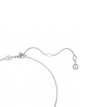 Collana con pendente da donna Swarovski Idyllia in lega di metalli rodiata con fiore di cristalli blu 5680013