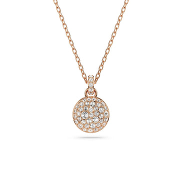 Collana donna Swarovski Meteora placcato rosé con ciondolo tondo e cristalli 5683450-1