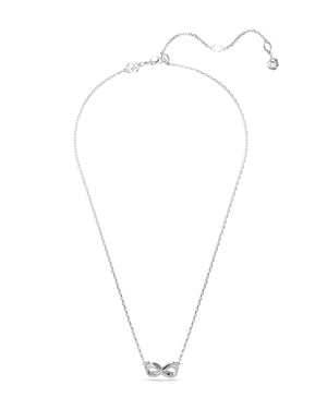 Collana da donna Swarovski Hyperbola in lega di metalli rodiata con un ciondolo passante a forma di infinito con cristalli 5687265