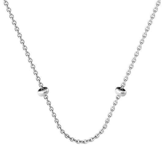 Collana girocollo Kidult By You donna acciaio catena forzatina e stopper 751231-1