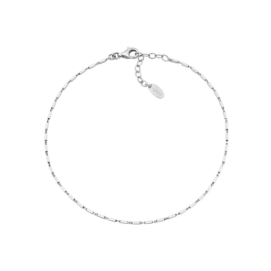 Cavigliera da donna Amen in argento con piccoli rettangoli MISURA UNICA