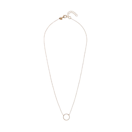 Collana girocollo donna Alisia argento oro con cerchio MISURA UNICA