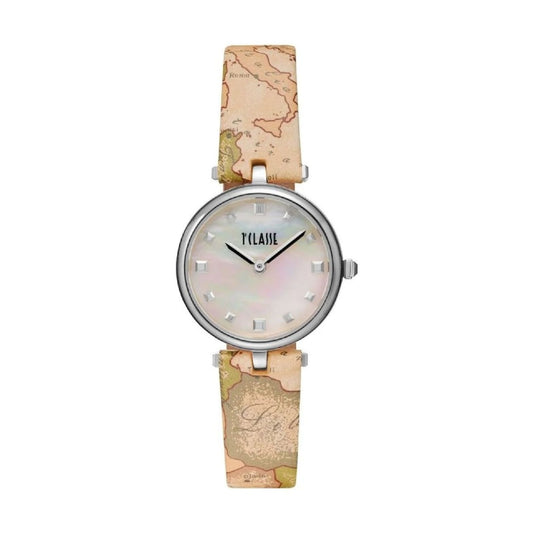 Orologio Alviero Martini acciaio e pelle quadrante madreperla MISURA UNICA