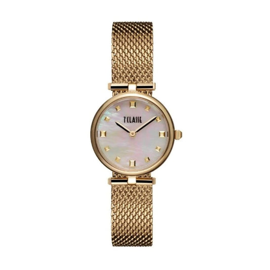 Orologio Alviero Martini acciaio dorato con maglia Milano MISURA UNICA