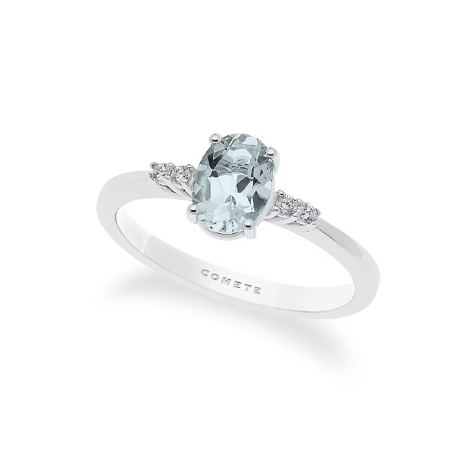 Diamante Naturale Purezza Diamanti Stroili Oro Anello Diamante