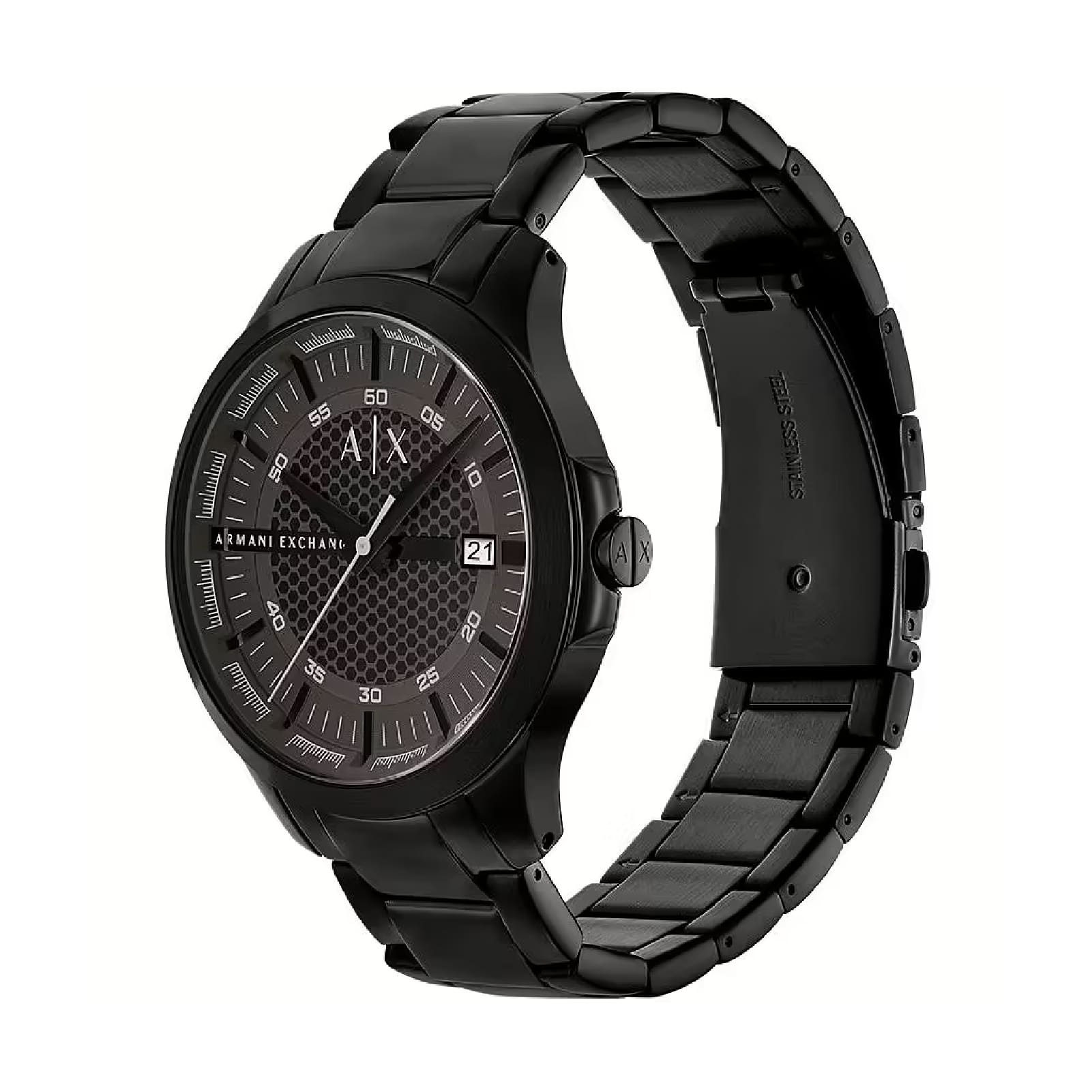 Orologio solo tempo Armani Exchange uomo acciaio colore nero MISURA UNICA