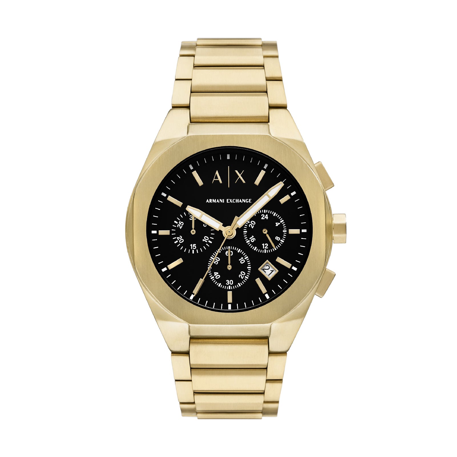 Orologio cronografo Armani Exchange in acciaio color oro