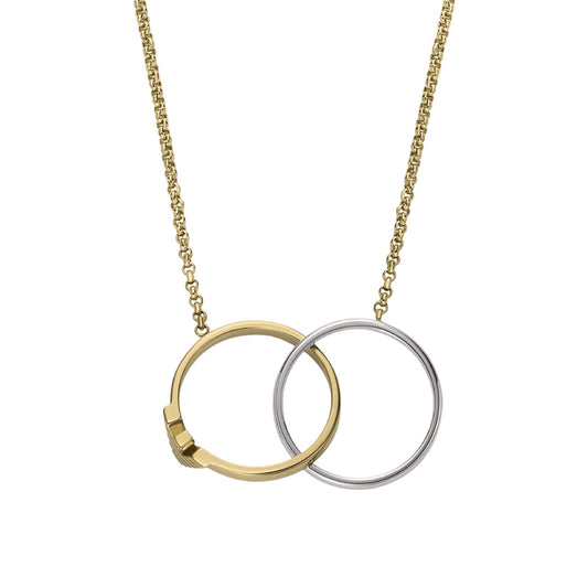 Collana girocollo da uomo Armani in acciaio con logo MISURA UNICA