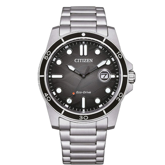 Orologio solo tempo uomo Citizen Sporty in acciaio con quadrante nero 42mm AW1816-89E-1