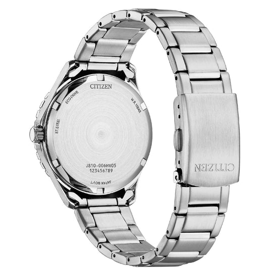 Orologio solo tempo uomo Citizen Sporty in acciaio con quadrante nero 37mm AW1820-81E-2