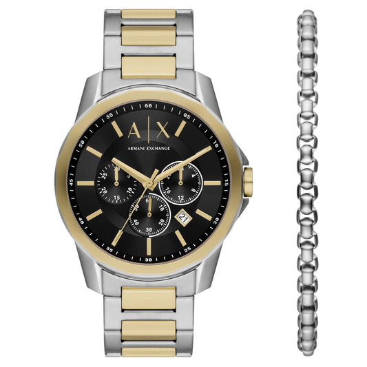 Cofanetto orologio cronografo Armani Exchange da uomo AX7148SET-1