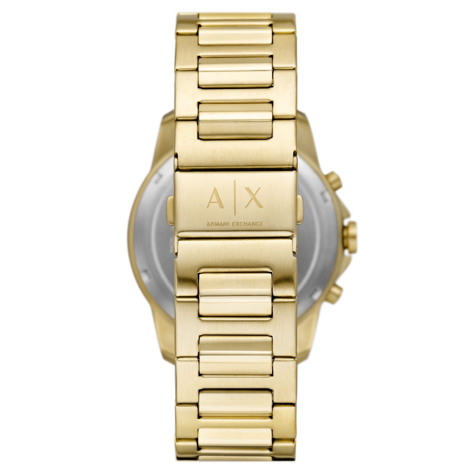 Cofanetto cronografo e bracciale Armani Exchange uomo in acciaio blu e oro AX7151SET-2