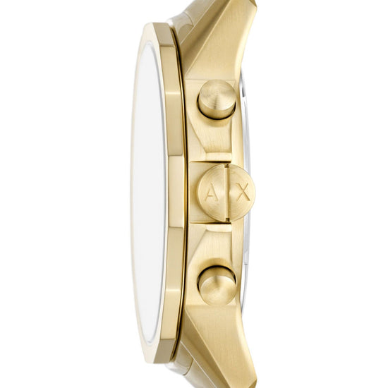 Cofanetto cronografo e bracciale Armani Exchange uomo in acciaio blu e oro AX7151SET-3