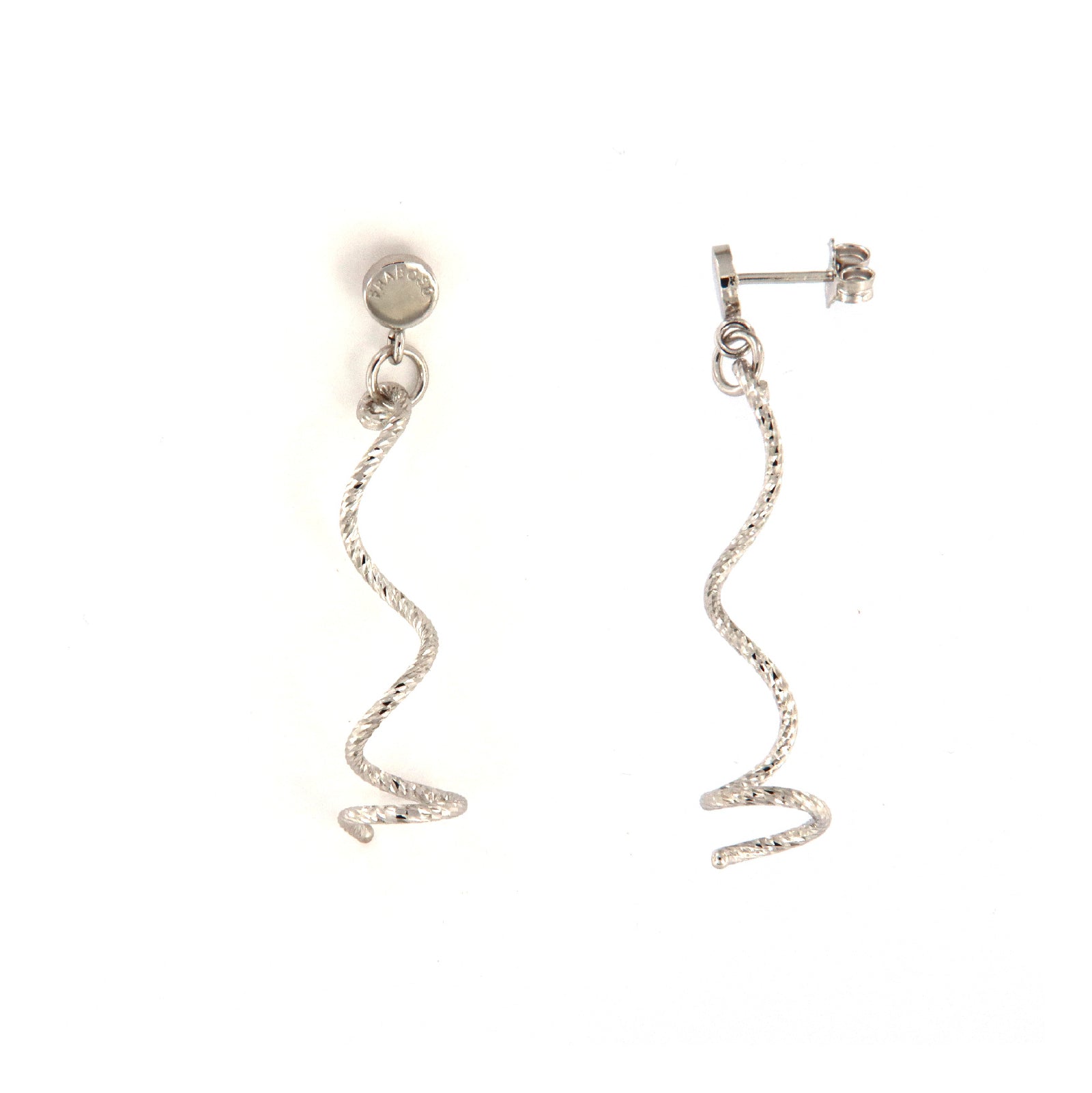 Orecchini pendenti medi da donna Fraboso in argento 925 rodiato B.OR06732RH