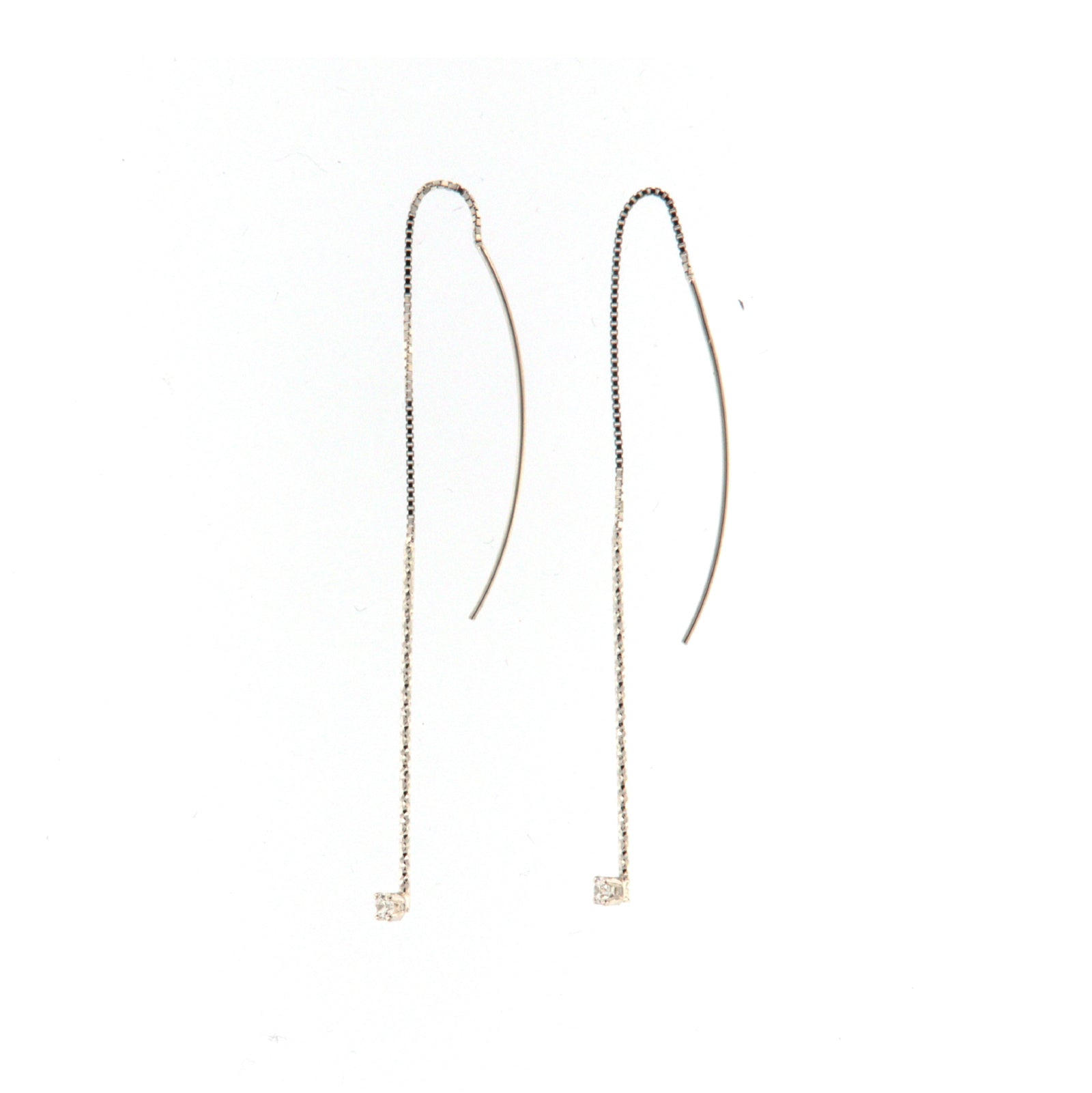 Orecchini pendenti Fraboso in argento 925 rodiato con zirconi B.OR10709RH