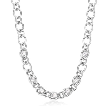 Collana catena donna Brosway Ribbon acciaio zirconi BBN33-1