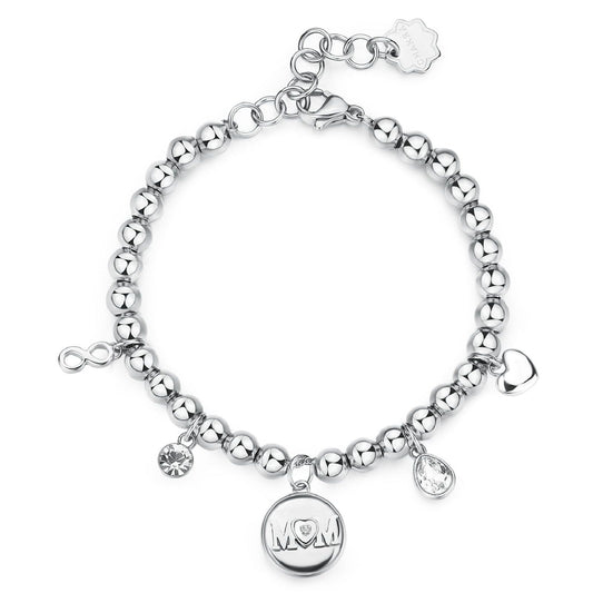 Bracciale donna Brosway Chakra in acciaio con scritta "Mom" BHKB203-1