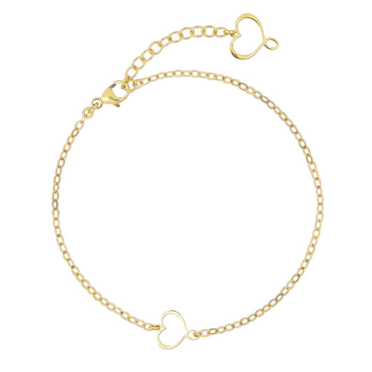 Bracciale donna Maman et Sophie Passpartout in argento oro con cuore BRPPTOVGI-1